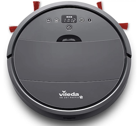 Bac à Poussière Avec Filtre HEPA Pour Aspirateur Robot Vileda VR 302 – Préfiltre Et Joints Inclus, Lavable